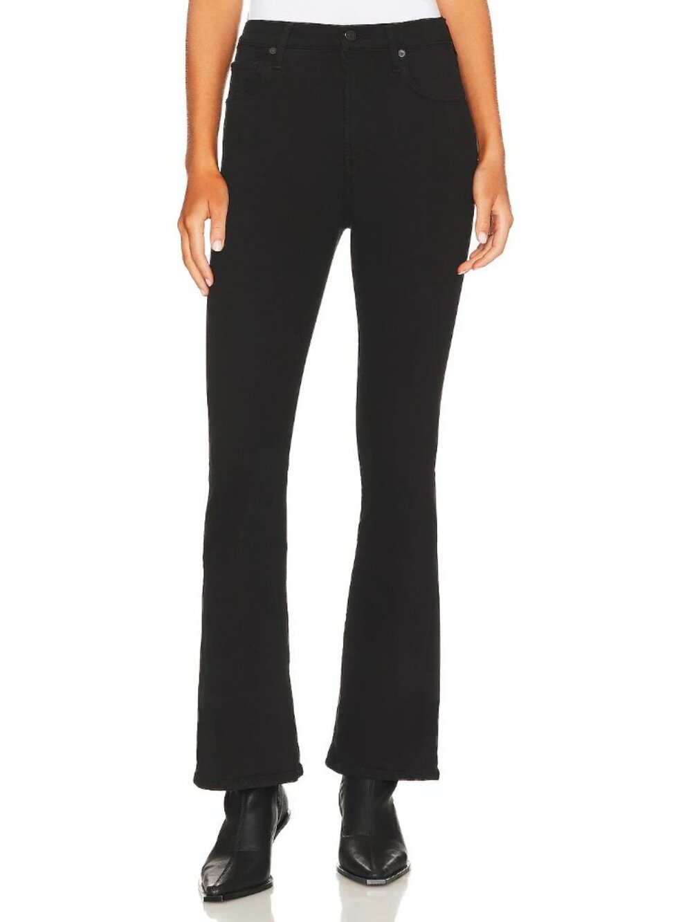 NWT Citizens of Humanity Lilah in Plush Black High Rise Bootcut Stretch Jeans 30